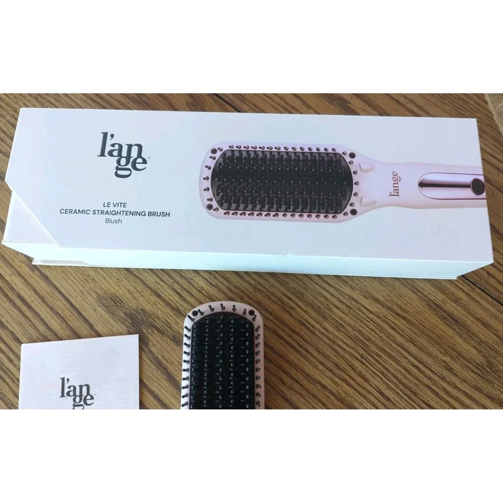 L'ange Le Vite Ceramic Straightening Brush Blush Electric